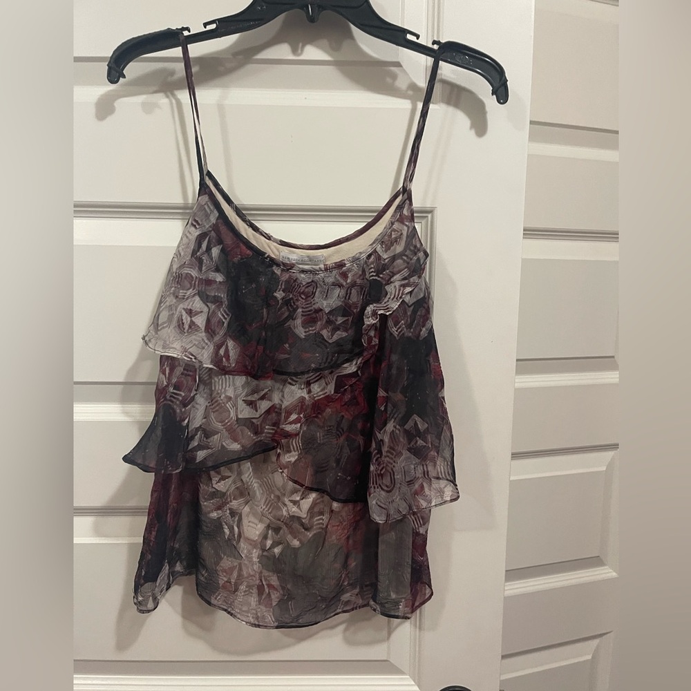 New York & Company Multicolor Layered Camisole